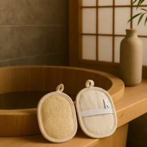Oval bath sponge