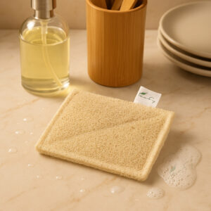 Rectangular dishwashing sponge