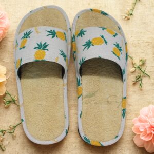 Loofah Slippers with Pineapple Pattern
