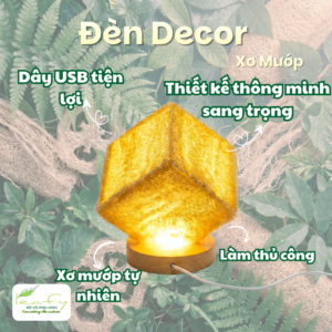 Đèn Xơ Mướp - Hình Vuông
